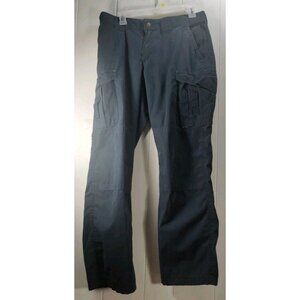 Tru-Spec Tactical Cargo Pants Women US 8 Black Bdu EMS